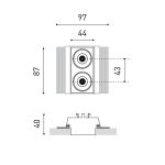BLACK FOSTER TRIMLESS 2 W ARKOS