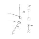 DEMETRA MICRO W KINKIET ARTEMIDE