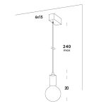 IDEA CEMENTO W5 KINKIET VESOI