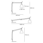 TOLOMEO BASCULANTE TABLE W BIURKOWA ARTEMIDE