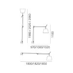 TOLOMEO MEGA W KINKIET ARTEMIDE