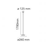 BELLHOP W LAMPA PODLOGOWA FLOS