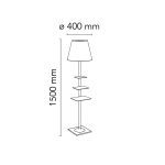 BIBLIOTHEQUE NATIONALE W LAMPA PODLOGOWA FLOS