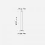 STYLOS W LAMPA PODLOGOWA FLOS