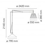 SUPERARCHIMOON W LAMPA PODLOGOWA FLOS