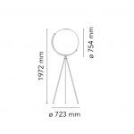 SUPERLOON W LAMPA PODLOGOWA FLOS