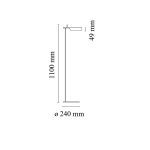 TAB W LAMPA PODLOGOWA FLOS