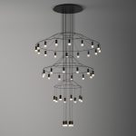 WIREFLOW CHANDELIER 4 LAMPA WISZACA VIBIA