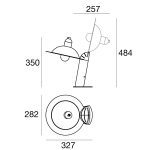 LAMPIATTA W1 STILNOVO STOLOWE