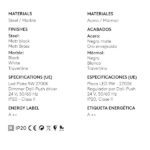 DUSSA S KINKIET AROMAS A1307