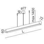 EQUILIBRA LED SUSPENDED W AQFORM AQUAFORM