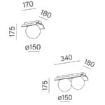 MODERN BALL WP KINKIET W AQFORM AQUAFORM
