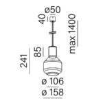 MODERN GLASS BARREL Z W AQFORM AQUAFORM