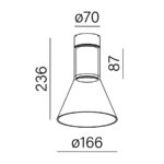 MODERN GLASS FLARED NT W AQFORM AQUAFORM