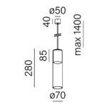 MODERN GLASS TUBE Z W AQFORM AQUAFORM