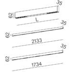 RAFTER POINTS SECTION LED W1 AQFORM AQUAFORM